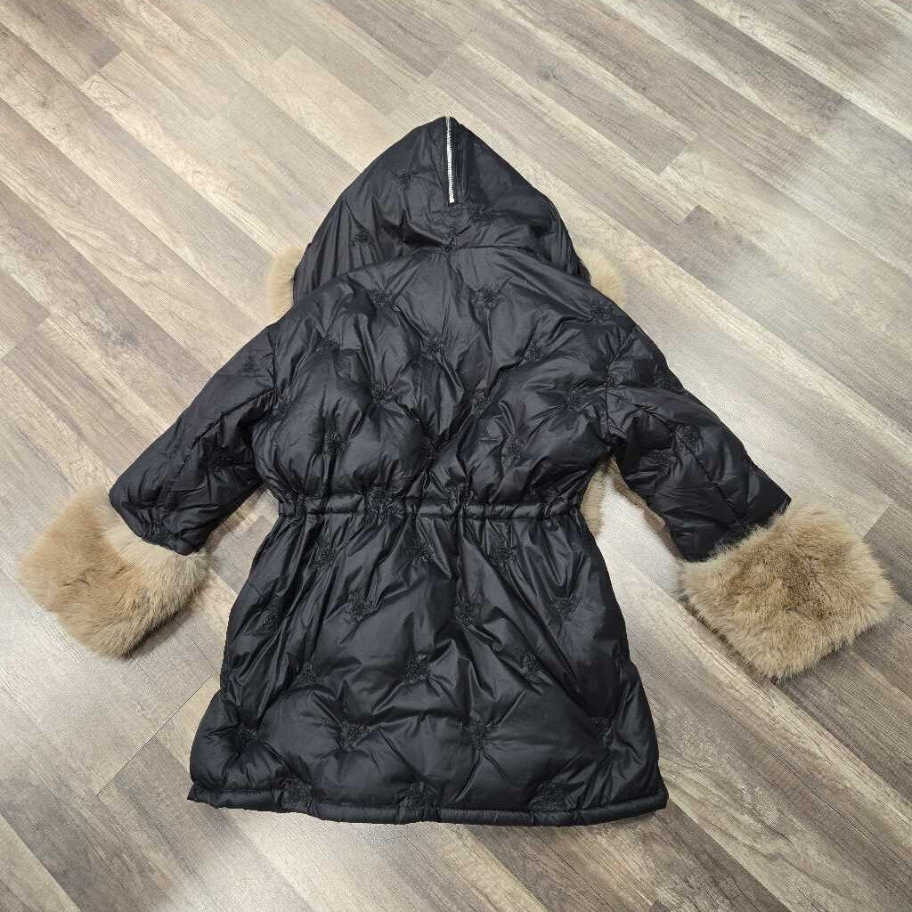 Faux Fur Trim Hooded Jacket