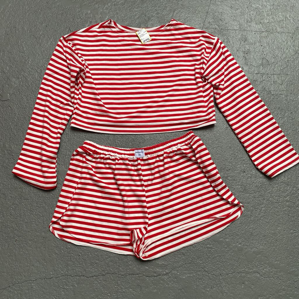 Striped Long Sleeve/Shorts