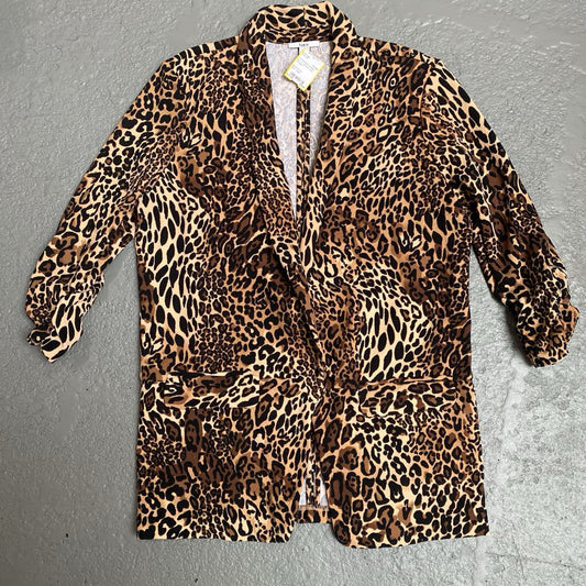 Cheetah open cardigan