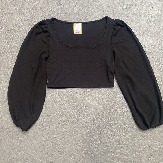 Sheer Long Sleeve Crop