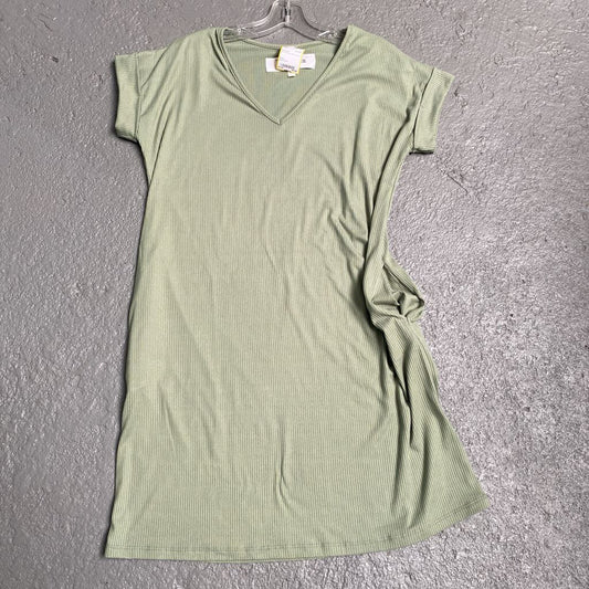 Ribbed Shirt Dress