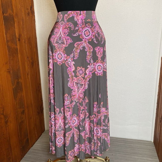 Paisley, Studded Maxi Skirt