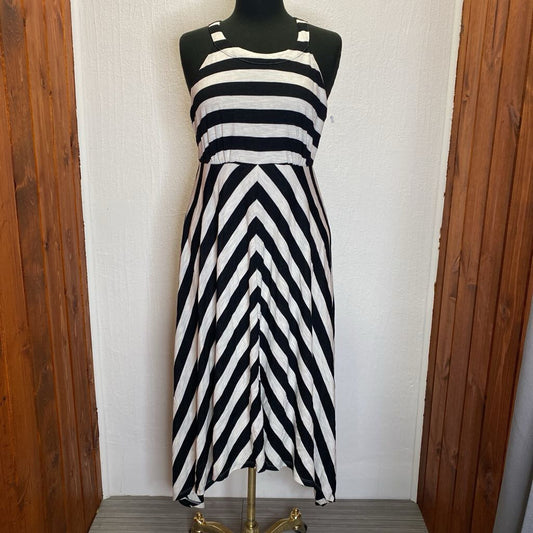 Stripe Asymmetrical Dress