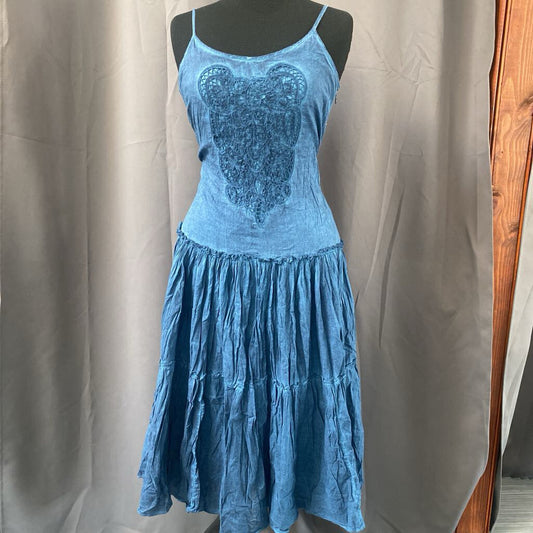 Tiered Crochet Bodice Dress