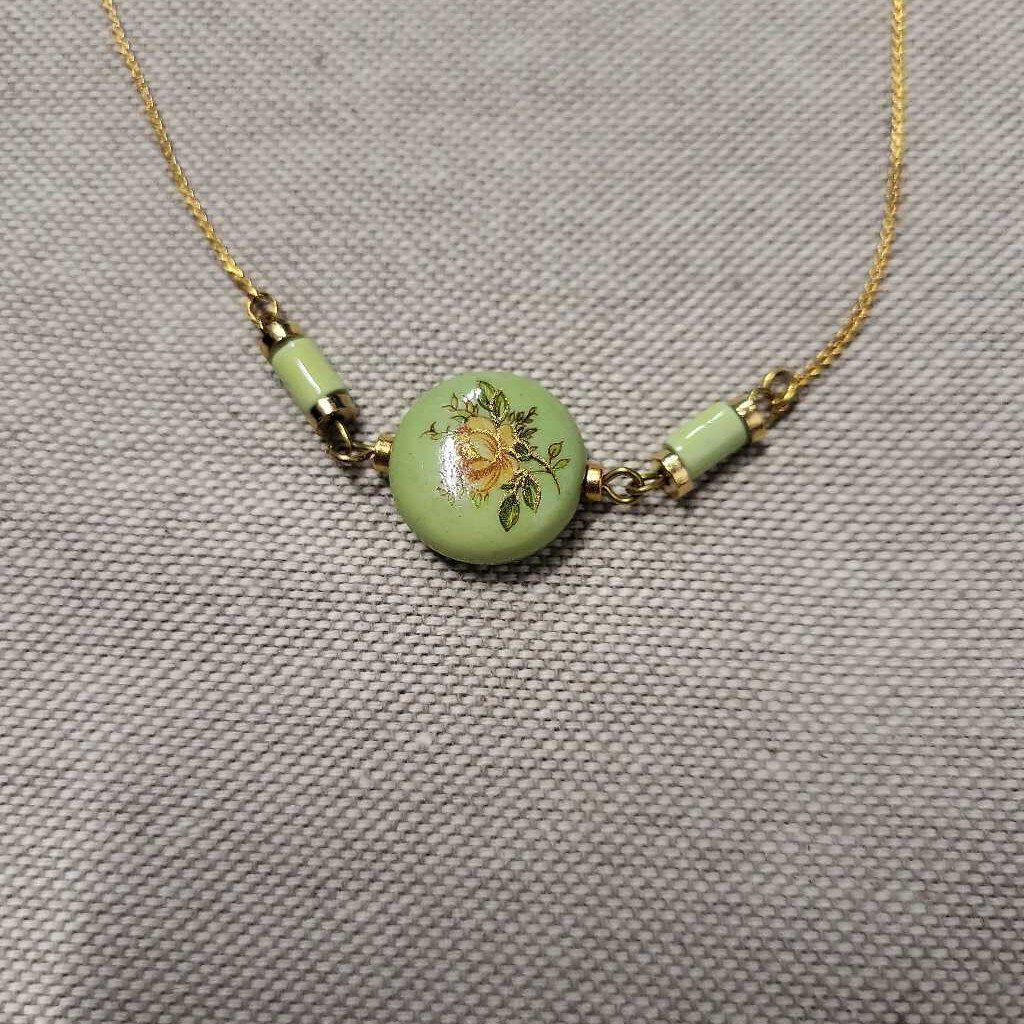 Vintage Green Necklace