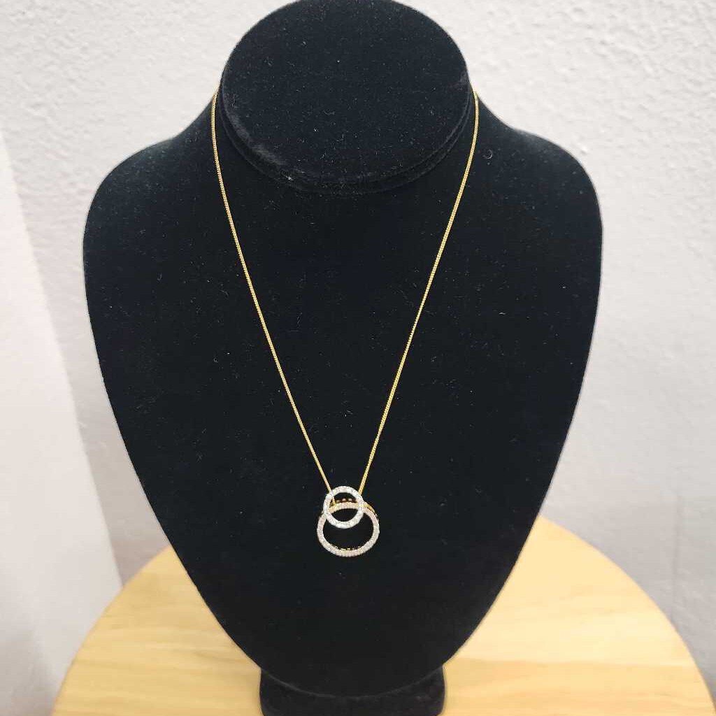 Double Ring Necklace