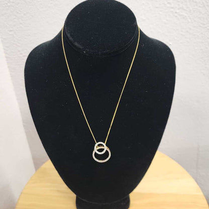 Double Ring Necklace