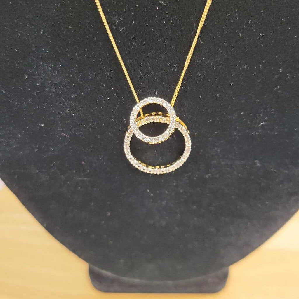 Double Ring Necklace