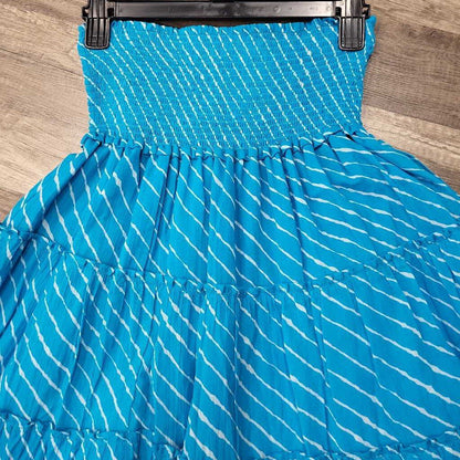 Lauren Striped Tiered Pleated Skirt - E