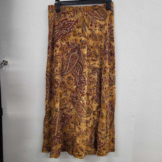 Liz Claiborne Vintage Silk Paisley Print Maxi Skirt