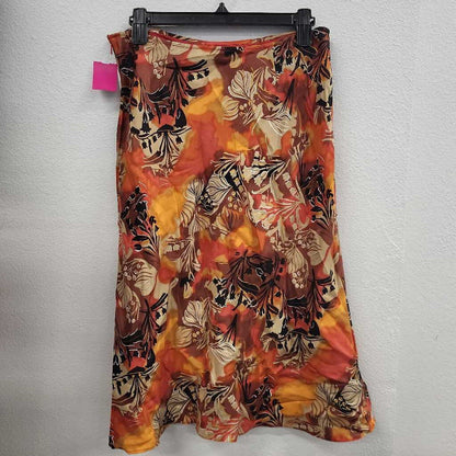 Amanda Smith Floral Print Silk Midi Skirt