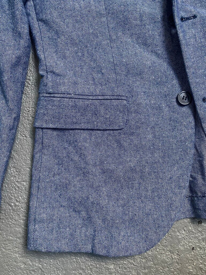 Slim Fit Blazer with Elbow Patch