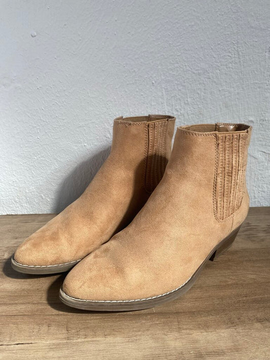 Faux Suede Ankle Booties