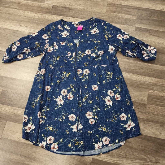 Torrid 3/4 Slv Floral Print Dress
