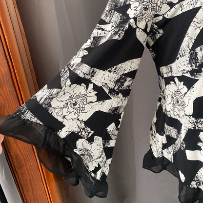 Floral Sheer Trim LS
