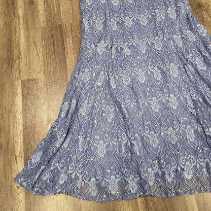 RM Richards Formal Sequin & Lace Gown