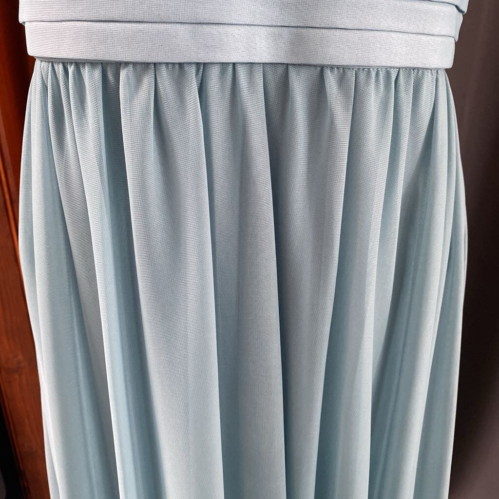 Sheer Chiffon Lace Bodice Formal 2pc