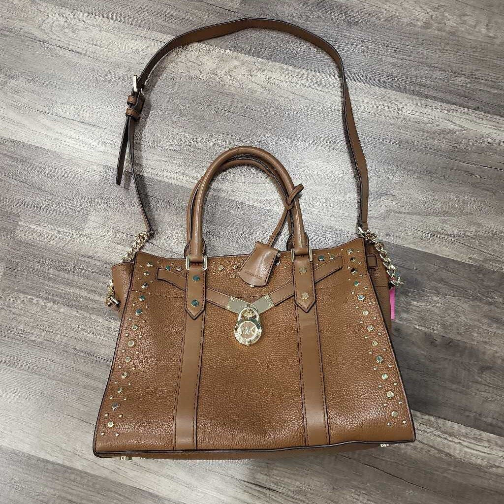 Michael Kors Nouveau Hamilton Leather Satchel Bag