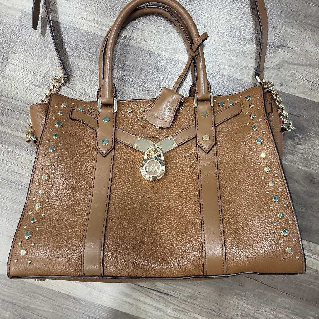 Michael Kors Nouveau Hamilton Leather Satchel Bag
