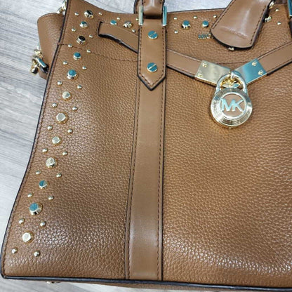Michael Kors Nouveau Hamilton Leather Satchel Bag