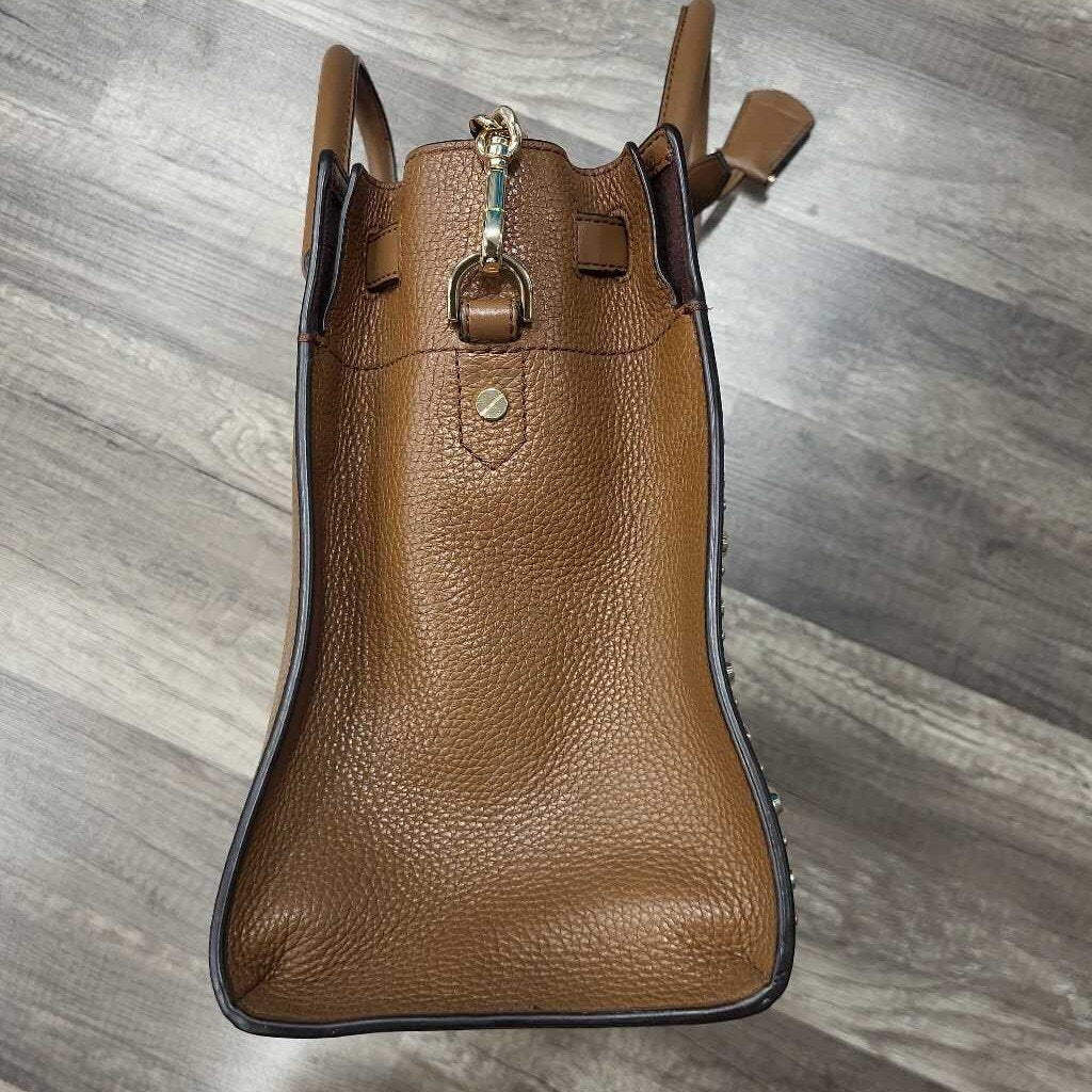 Michael Kors Nouveau Hamilton Leather Satchel Bag