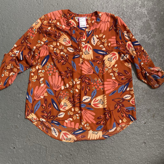 Floral Ls Blouse