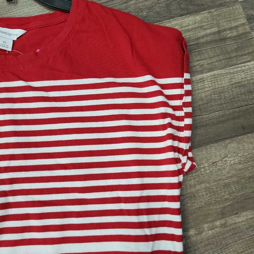 Liz Claiborne Stripe SS T-Shirt Dress