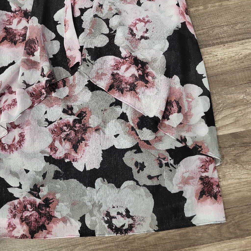 SLNY Floral Print SL Dress