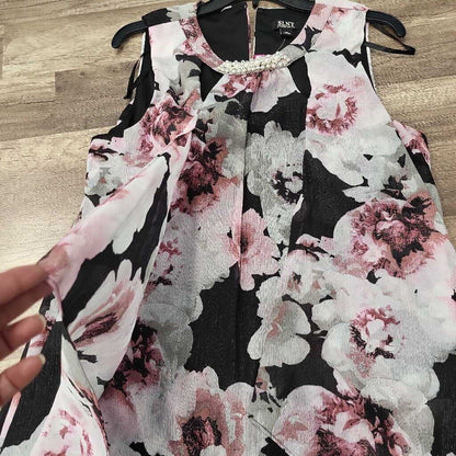 SLNY Floral Print SL Dress