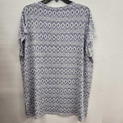 Orvis SS V Neck Tee Pattern Print