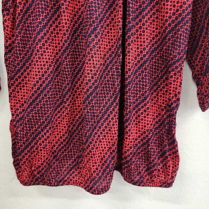 Michael Kors 3/4 Slv Pattern Print Top