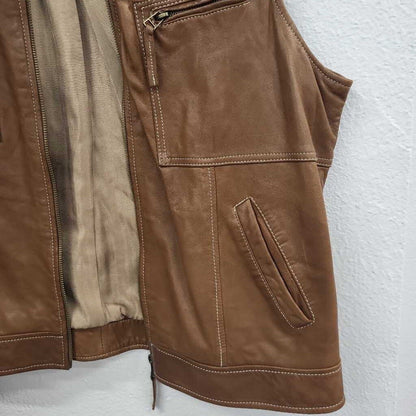 Coldwater Creek Leather Vest