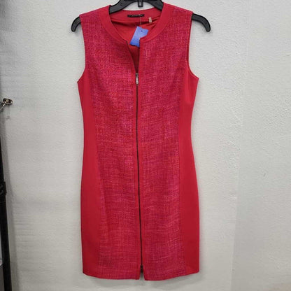 Elie Tahari Front Zipper SL Dress