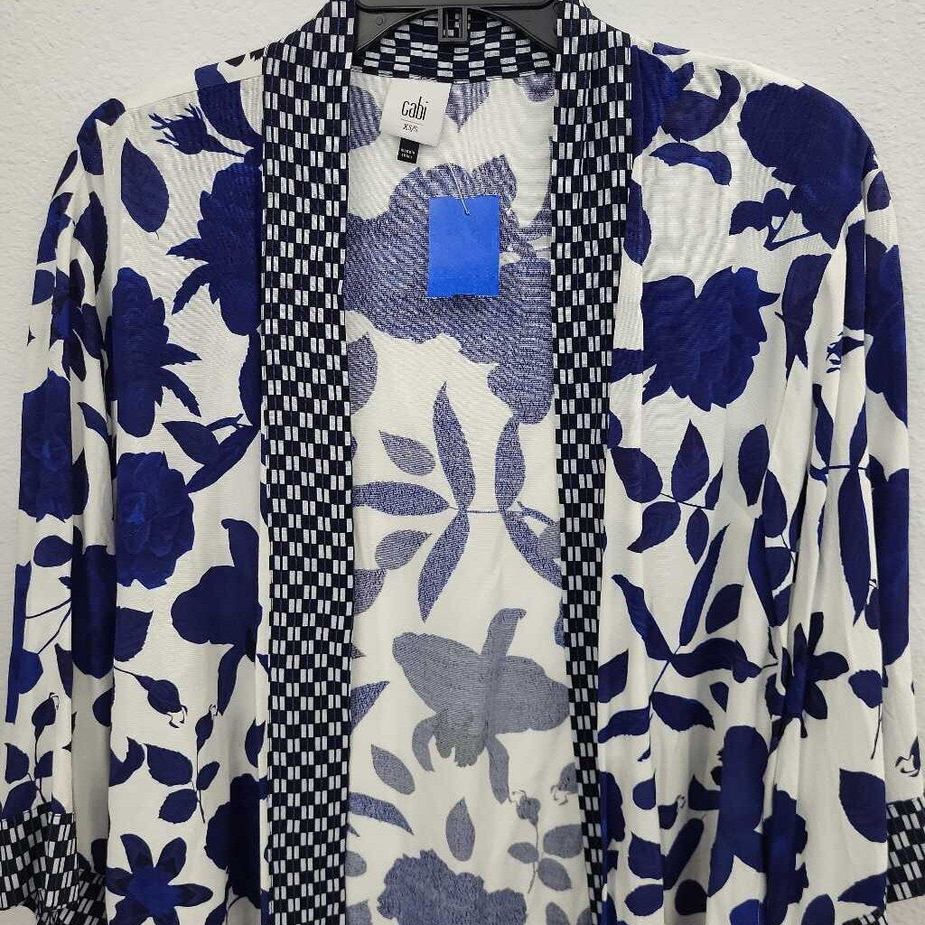 Cabi Floral Print Open Cardi