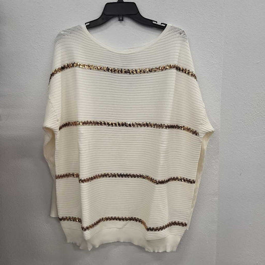 JM Collection Sequin LS Top NWT