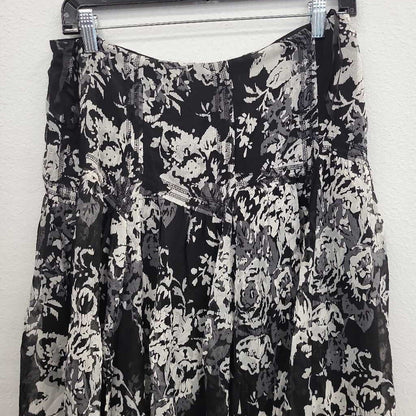 Nine West Floral Silk Skirt