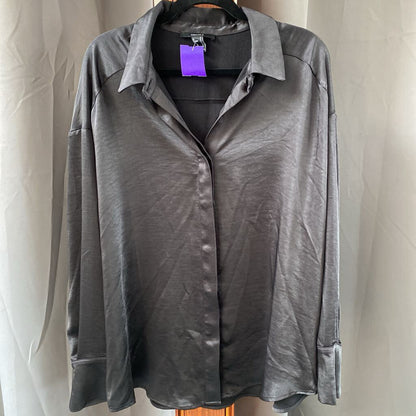 faux satin LS