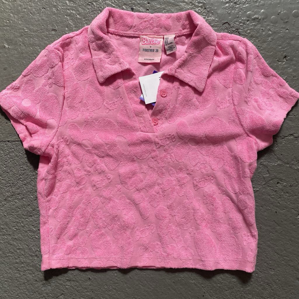terry 2pc top/shorts