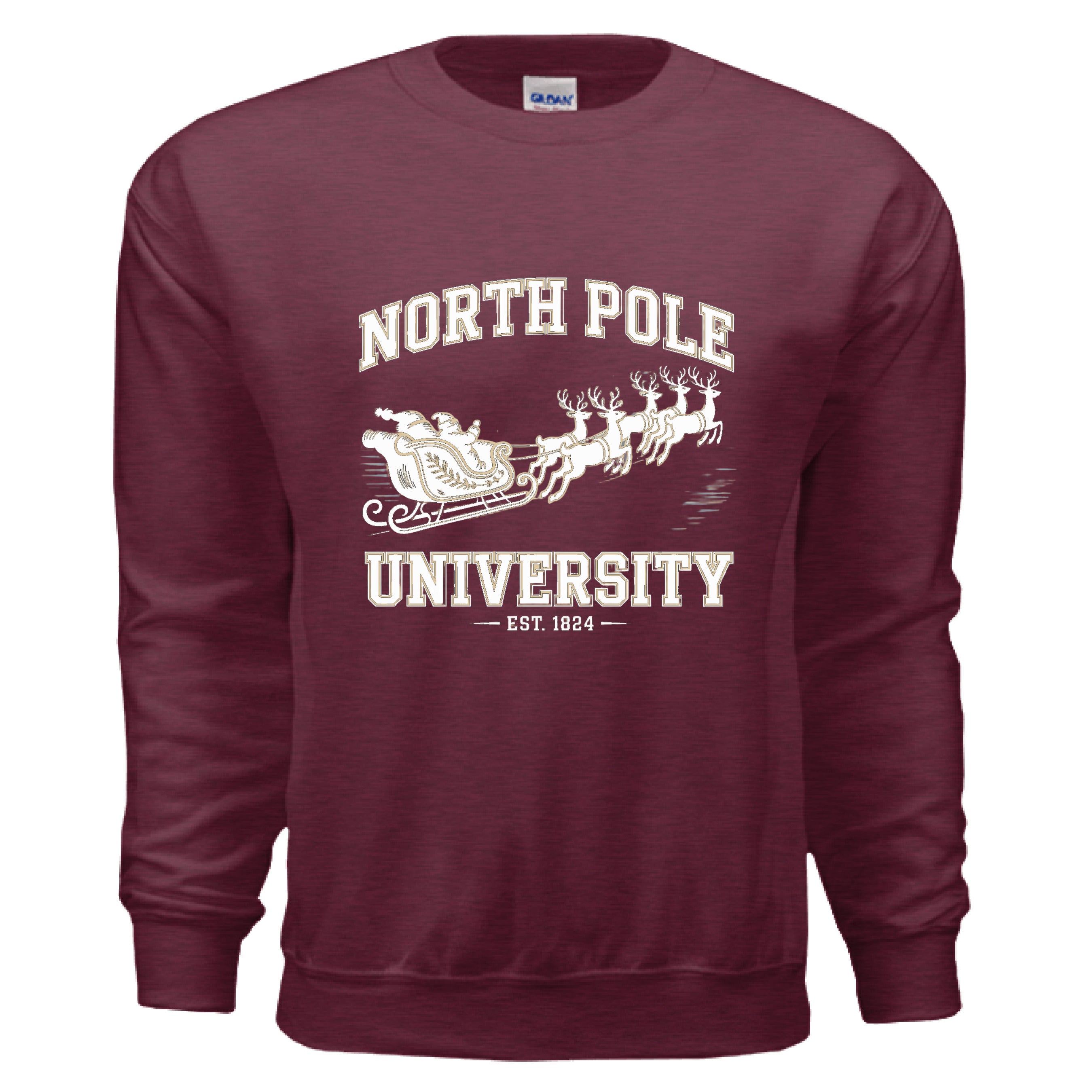 Heather Sport Dark Maroon - FRONT